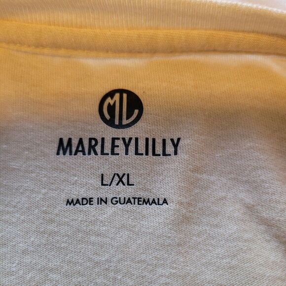 Marley Lilly Top XL Womans Animal Print Oatmeal Stripes Long Sleeve T-shirt - Picture 6 of 11